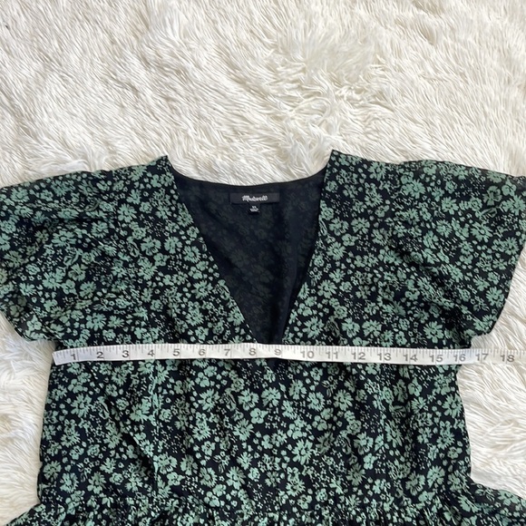 Madewell Georgette Ruffle Sleeve Peplum Top - Picture 5 of 8